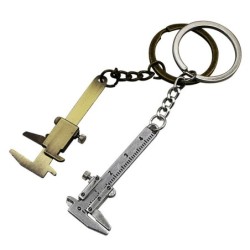 Keychain with mini vernier calliper
