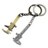 Keychain with mini vernier calliper