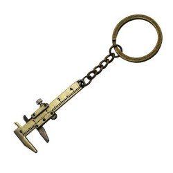 Keychain with mini vernier calliper