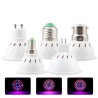 LED plant grow light - bulb - hydroponic - full spectrum - E27 / E14 / GU10 / MR16 / B22 - 220V - 3W / 4W / 5W