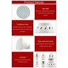 LED plant grow light - bulb - hydroponic - full spectrum - E27 / E14 / GU10 / MR16 / B22 - 220V - 3W / 4W / 5W