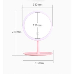 Makeup mirror - LED light - adjustable - touch control - dimmer - USB