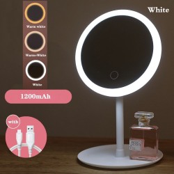 Makeup mirror - LED light - adjustable - touch control - dimmer - USB