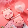 Mini pocket mirror - with fan - LED light - piggy head shapeMake-Up