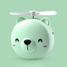 Mini pocket mirror - with fan - LED light - piggy head shapeMake-Up