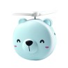 Mini pocket mirror - with fan - LED light - piggy head shapeMake-Up