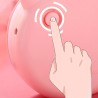 Mini pocket mirror - with fan - LED light - piggy head shapeMake-Up