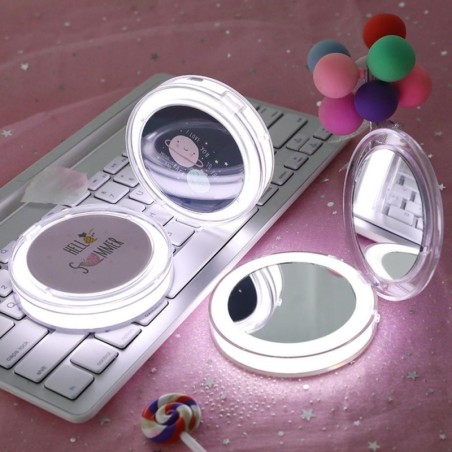 Mini makeup mirror - LED - micro USB