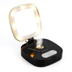 Mini makeup mirror - wIth LED light / sprayer - nano mistMake-Up