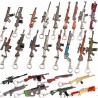 Metal keychain with a gun - 12cmKeyrings