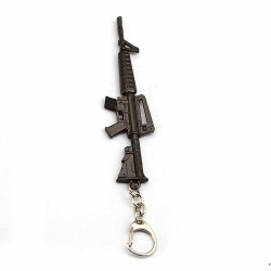 Metal keychain with a gun - 12cmKeyrings