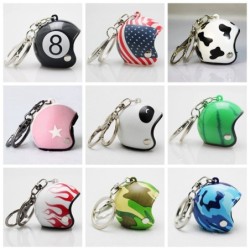 Keychain with helmet