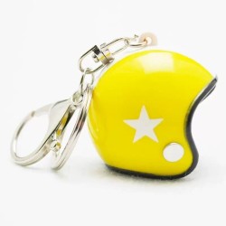 Keychain with helmet