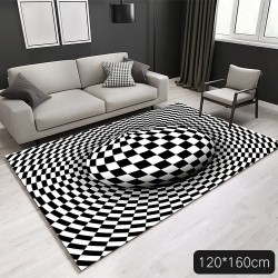 3D geometric vision - optical Illusion - non-slip carpet - matCarpets