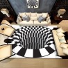 3D geometric vision - optical Illusion - non-slip carpet - matCarpets
