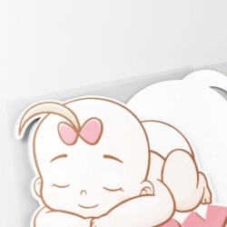 Baby On Board - sleeping baby - car sticker