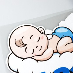 Baby On Board - sleeping baby - car sticker