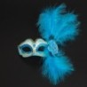 Venetian eye mask - with feathers / glitter - for Halloween / masquerades