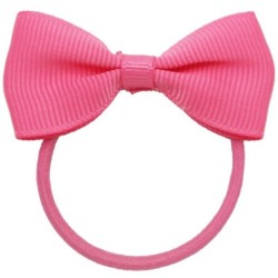 Hair elastics - with ribbon bow - 50 pieces