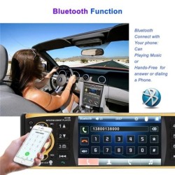 4,1 polegadas - 1 Din - rádio do carro - controle remoto - HD - Bluetooth - 12V - USB - AUX - FM