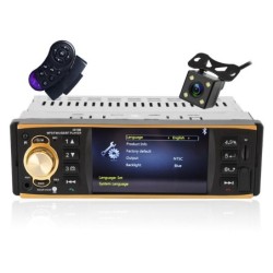 4,1 polegadas - 1 Din - rádio do carro - controle remoto - HD - Bluetooth - 12V - USB - AUX - FM
