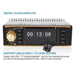 4,1 polegadas - 1 Din - rádio do carro - controle remoto - HD - Bluetooth - 12V - USB - AUX - FM