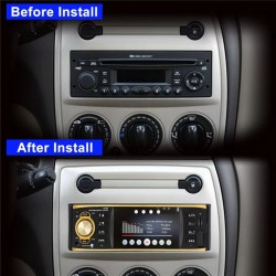 4,1 polegadas - 1 Din - rádio do carro - controle remoto - HD - Bluetooth - 12V - USB - AUX - FM