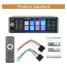 4 Inch - 1 Din - car radio - Bluetooth - 1080P - HD - SD - FM - Android MP5 - 2 USB - Mirrorlink