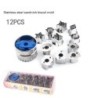 Cookie cutters - stainless steel - 12 pieces