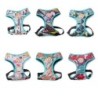 Dog harness - leash with buckle - colorful printing