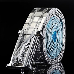 Luxurious stainless steel belt - punk style - buckle with panther