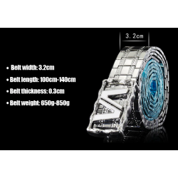 Luxurious stainless steel belt - punk style - buckle with panther