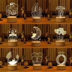 Acrylic LED night light - 3D neon lamp - elk / bear / unicorn / SantaLights & lighting