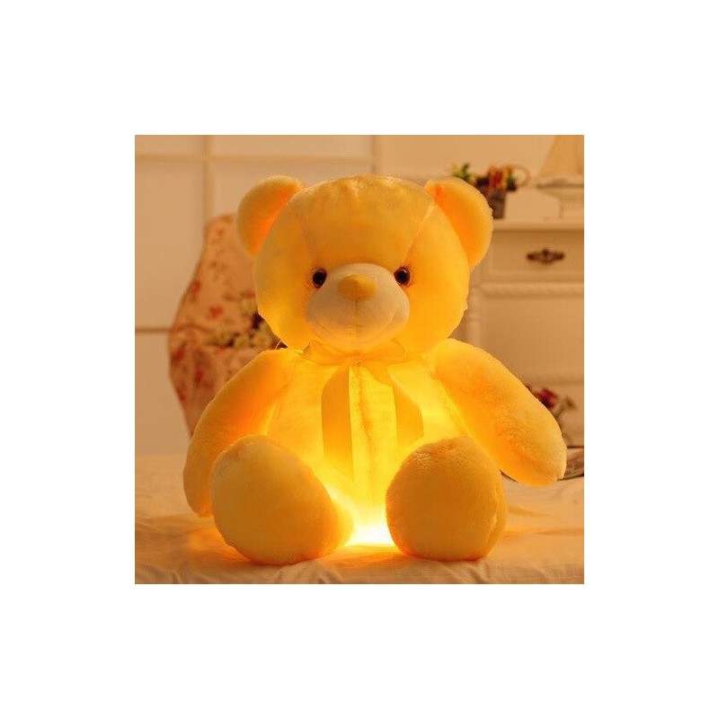 Glowing plush teddy bear - with LED lights - toyCuddly toys