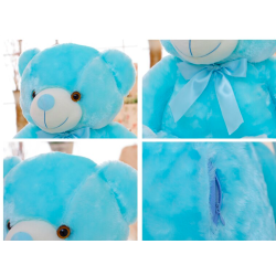 Glowing plush teddy bear - with LED lights - toyCuddly toys