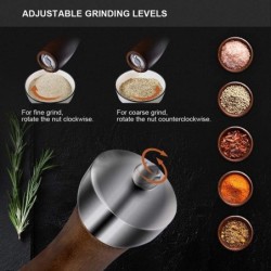 Wooden pepper / salt grinder - adjustable coarseness