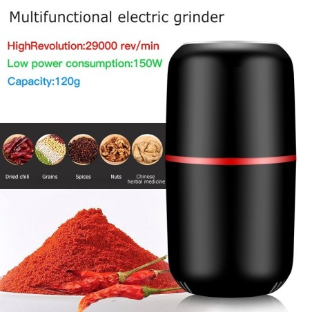 Electric coffee / herbs grinder - adjustable - 29000 Rev - 120 gram