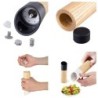 Wooden salt / pepper / herbs grinder - adjustable ceramic rotor