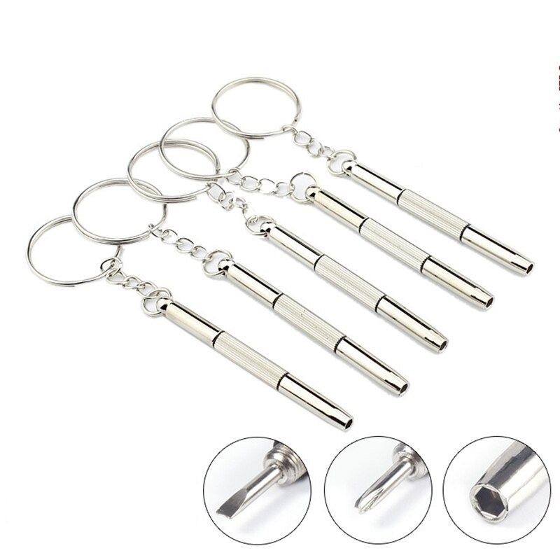 3 in 1 screwdriver keychain - mini screwdriver set - 2 pieces