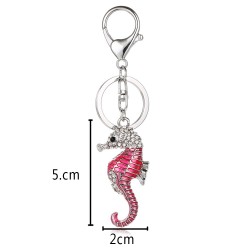 Crystal seahorse - keychain