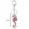 Crystal seahorse - keychain
