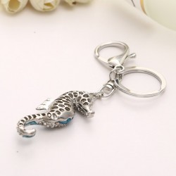 Crystal seahorse - keychain