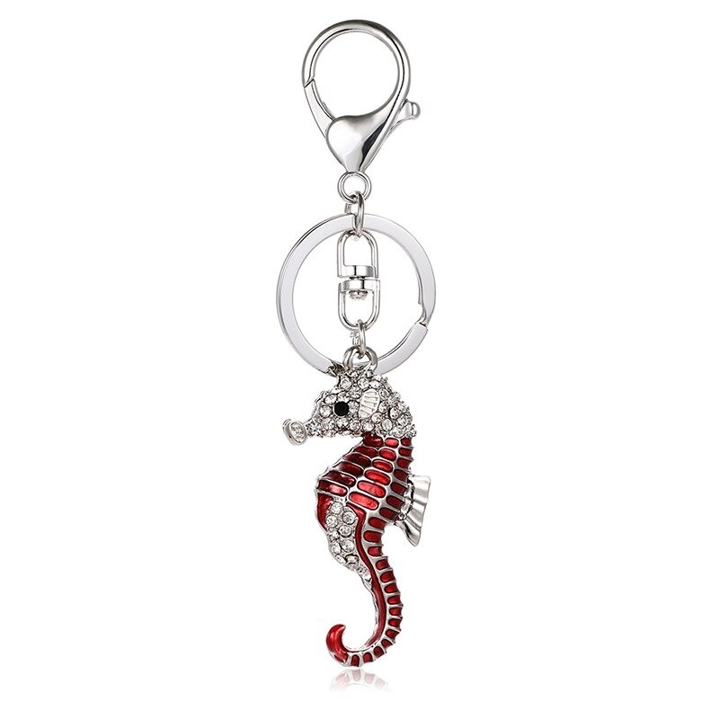 Crystal seahorse - keychain