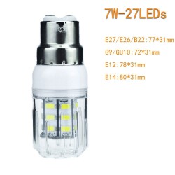 E26 - E27 - E14 - E12 - B22 - GU10 - G9 - 12V-24V - 5730 SMD - LED bulb