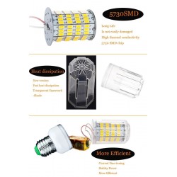E26 - E27 - E14 - E12 - B22 - GU10 - G9 - 12V-24V - 5730 SMD - LED bulb