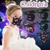 Protective face / mouth masks - disposable - 3-ply - for children - butterflies printed - 10 pieces