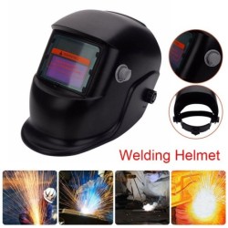 Capacete de soldagem com escurecimento automático - ajustável - preto