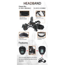 Auto darkening welding helmet - MIG / MAG / TIG - True Color - big screen - 4 ARC sensors - Grand-918I/958IHelmets