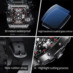 Luxurious men's Quartz watch - digital - luminous display - waterproof