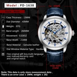 Pagani Design - luxurious automatic men's watch - stainless steel - leather strap - waterproof